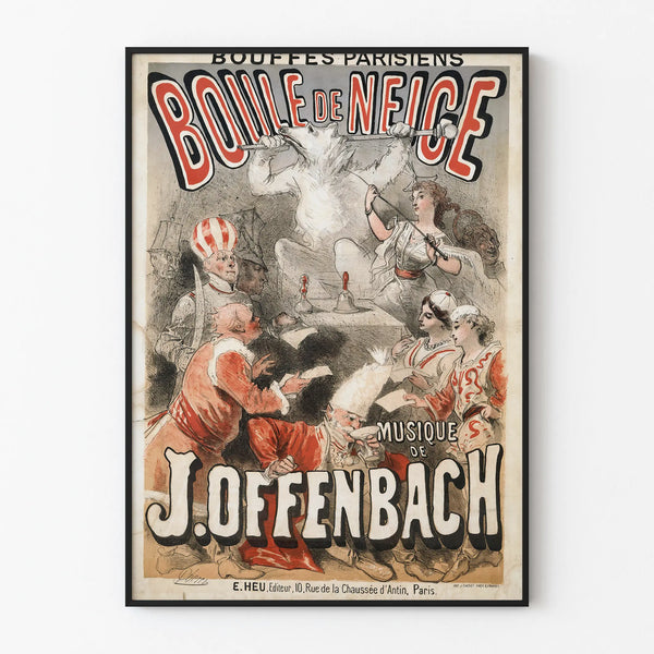Vintage Poster Snowball - Music by J. Offenbach