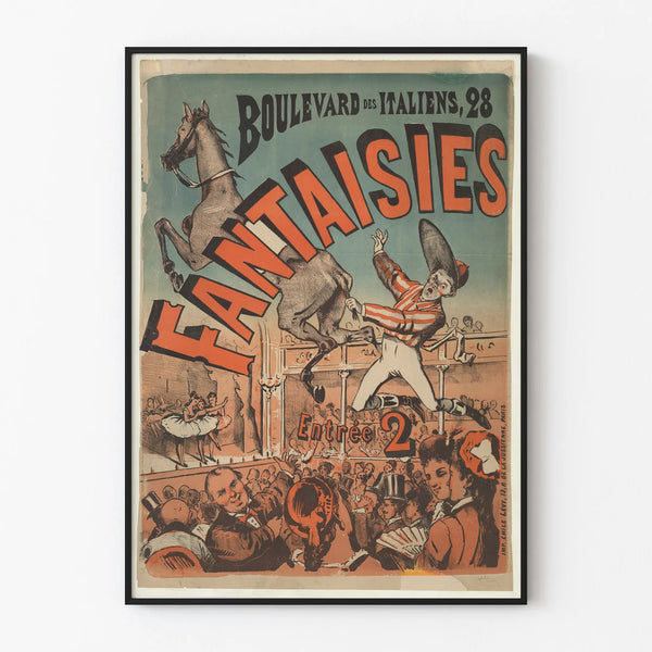 Vintage poster Boulevard des Italiens 28 Wall decoration fantasies