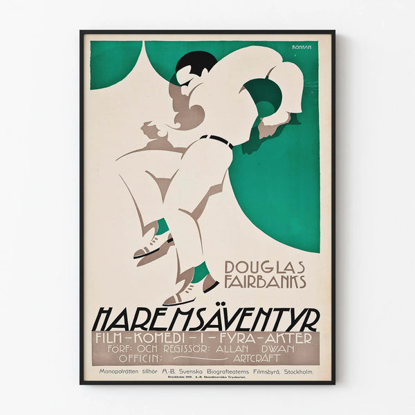 Vintage poster for the comedy film Haremsäventyr