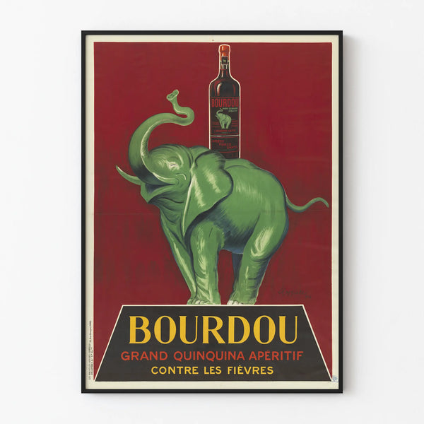 Vintage poster Bourdou Grand Quinquina aperitif wall decoration