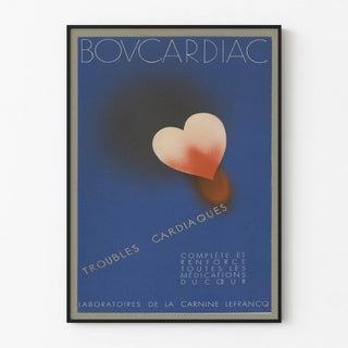 Vintage Poster Heart Troubles BOVCARDIAC