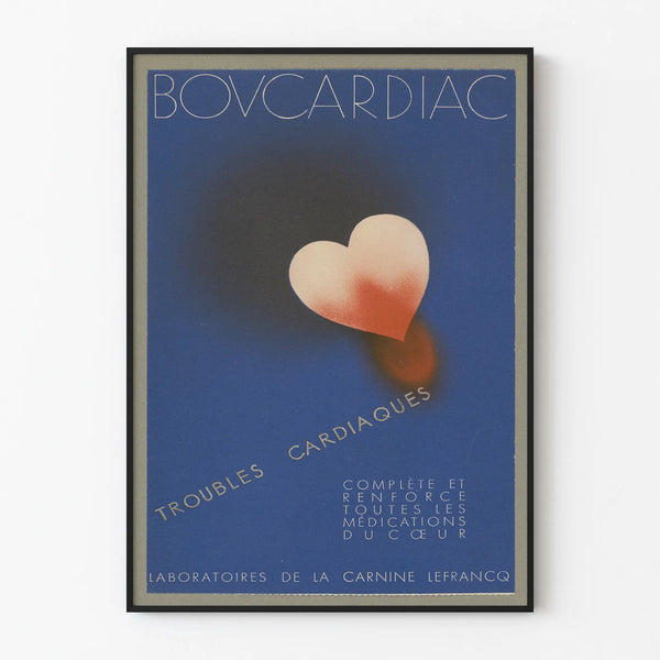 Vintage Poster Heart Troubles BOVCARDIAC