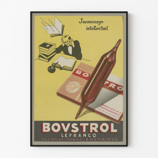 Vintage Advertising Poster Bovstrol - Retro Wall Decoration