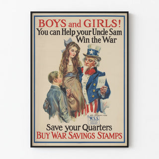 Vintage American propaganda poster on World War I effort