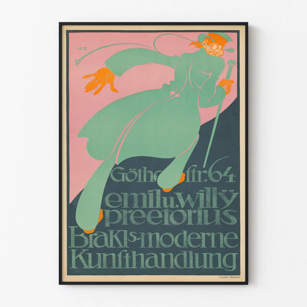 Vintage decorative poster Emil and Willy Preetorius Brakls Modern Art Gallery