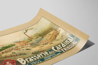 Vintage Poster of the Cardinal Brewery in Fribourg 1837-1905 — artwork view