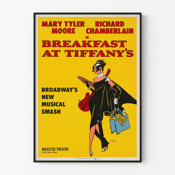 Vintage poster Breakfast at Tiffany's - Retro wall decoration