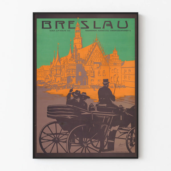 Vintage Breslau Poster - Retro Vintage Wall Decoration