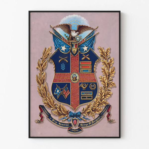 Historical Coat of Arms of Brigadier General George W. Morgan Poster