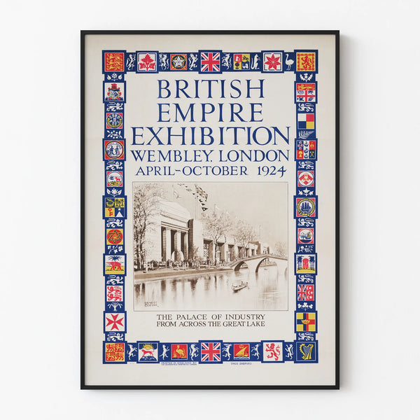 Vintage Poster of the British Empire Exhibition 1924 Wembley London