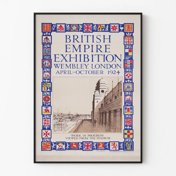 Vintage Poster of the British Empire Exhibition Wembley 1924