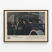 Vintage poster of British women at civil defense — framed artwork on a wall