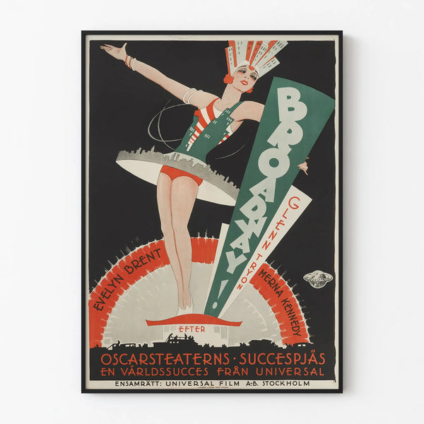 Vintage Broadway Poster Art Deco Dancer