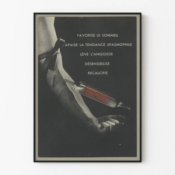 Vintage Medical Poster Bromical Wall Decoration