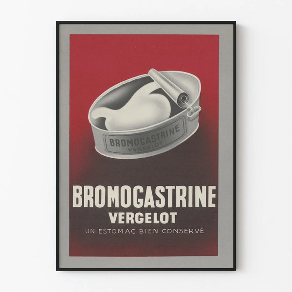 Vintage Bromogastrine Vergelot Poster for Wall Decoration