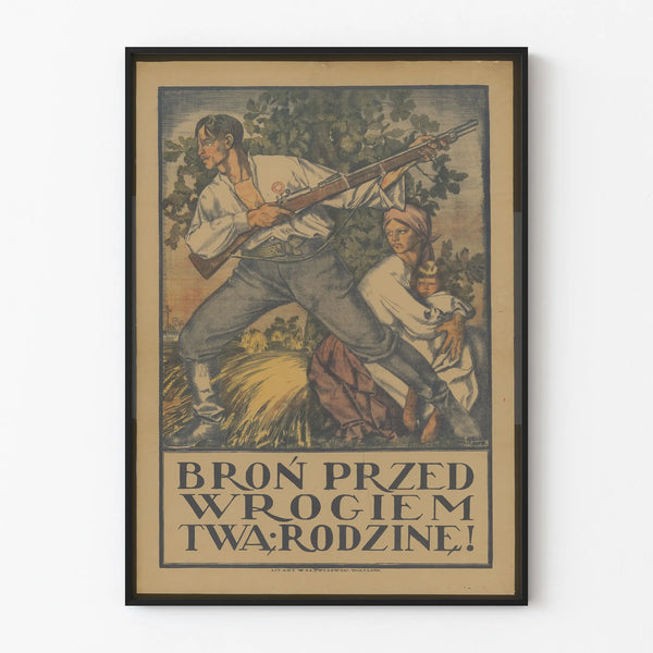 Polish Propaganda Poster - Family Protection