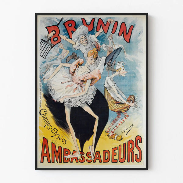 Vintage Poster Brunin Champs-Élysées Ambassadeurs