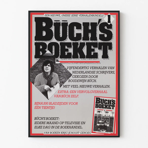 Vintage Buch's Boeket Poster - Dutch Graphic Design