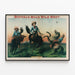 Vintage Buffalo Bill's Wild West Poster - Wild Mustang — framed artwork on a wall