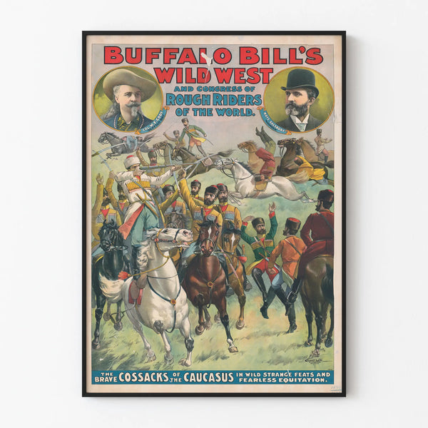Vintage Poster of Buffalo Bill's Wild West & Congress of Rough Riders