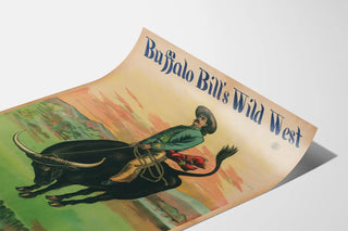 Vintage Buffalo Bill's Wild West Poster - Wild Bull