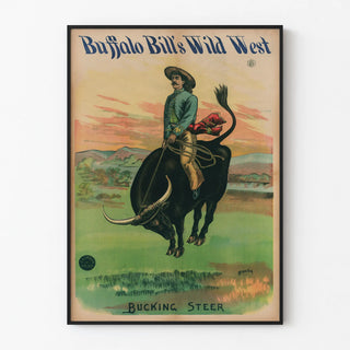 Vintage Buffalo Bill's Wild West Poster - Wild Bull