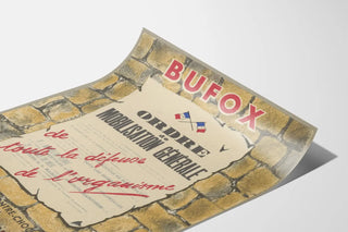 Vintage poster Bufox General Mobilization