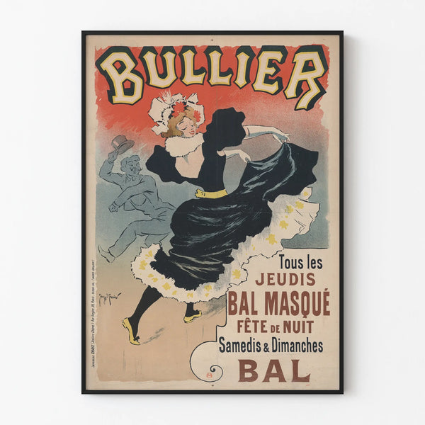 Vintage Poster of Bullier Masquerade Ball and Night Festival