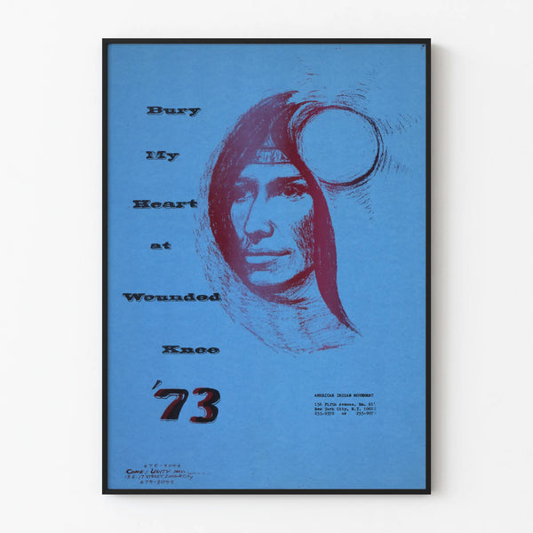 Poster Bury My Heart at Wounded Knee 73 - Native American Portrait
