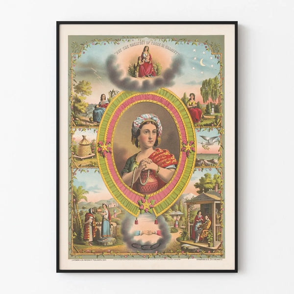 Vintage poster « But The Greatest Of These Is Charity »