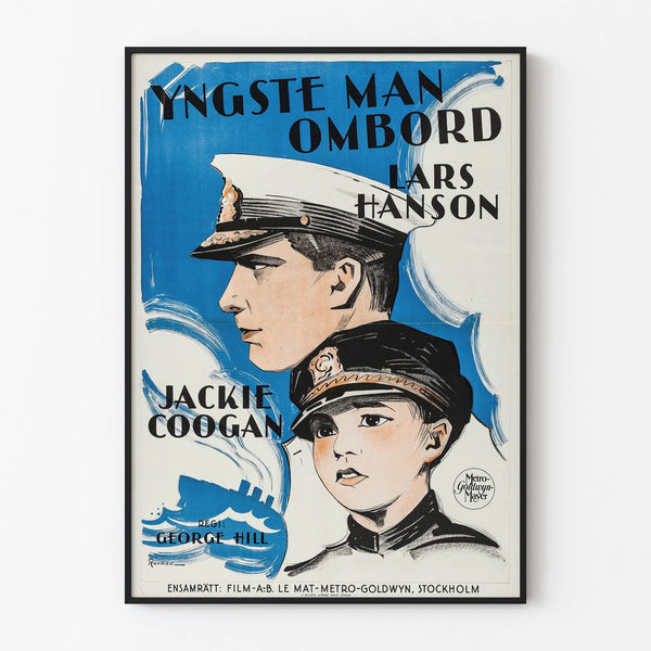 Vintage film poster Youngest Man On Board - Retro cinema wall decoration