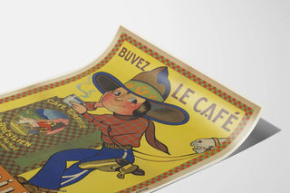 Vintage Poster Café Torrefié Le Brésilien Marseille