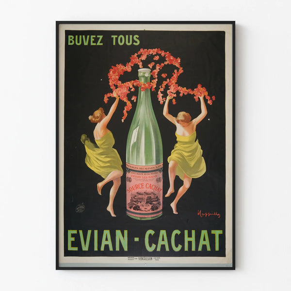 Vintage Poster Drink Everyone Evian Cachat