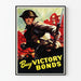 Vintage poster calling for the purchase of Victory Bonds with Canadian soldier