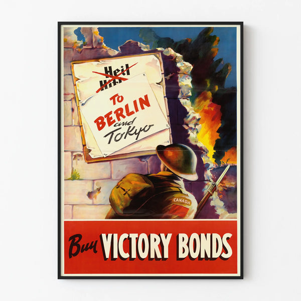 Vintage poster Buy Victory Bonds wall decoration World War
