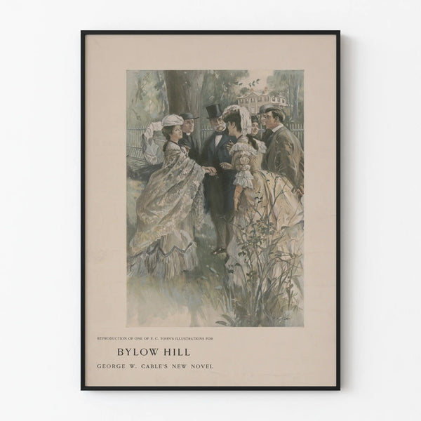 Vintage poster ByLow Hill illustration F.C. Yohn