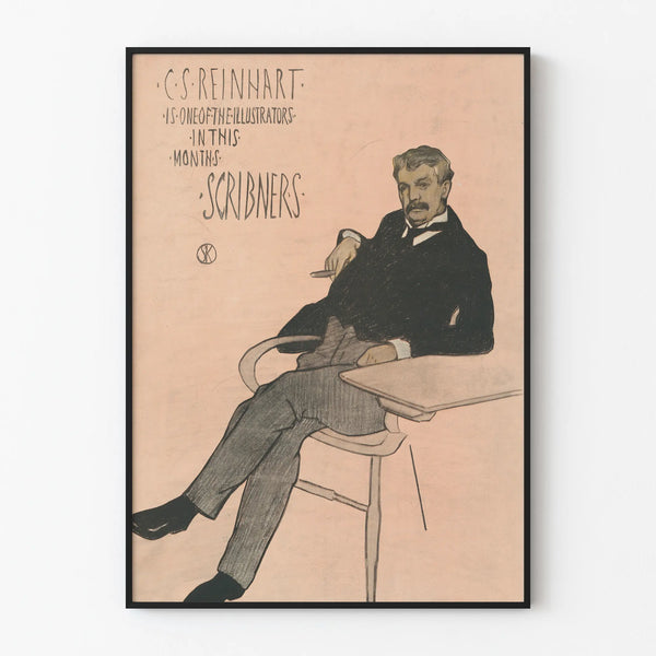 Vintage poster illustrator C.S. Reinhart for Scribners