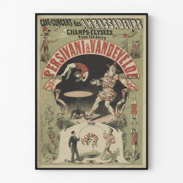 Vintage Poster of Café-Concert des Ambassadeurs – Persivani & Vandevelde