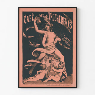 Vintage Poster Café des Incohérents Concert Exhibition Rue Fontaine