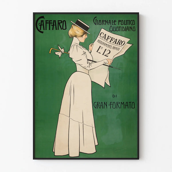 Vintage poster of Caffaro Italian political journal