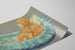 Vintage baby poster and Calcigénol for teething — artwork view