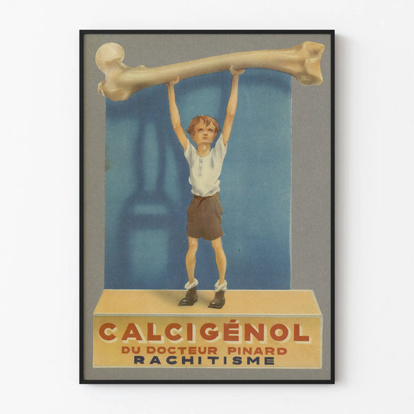 Vintage poster Calcigenol Doctor Pinard - Medical wall decoration