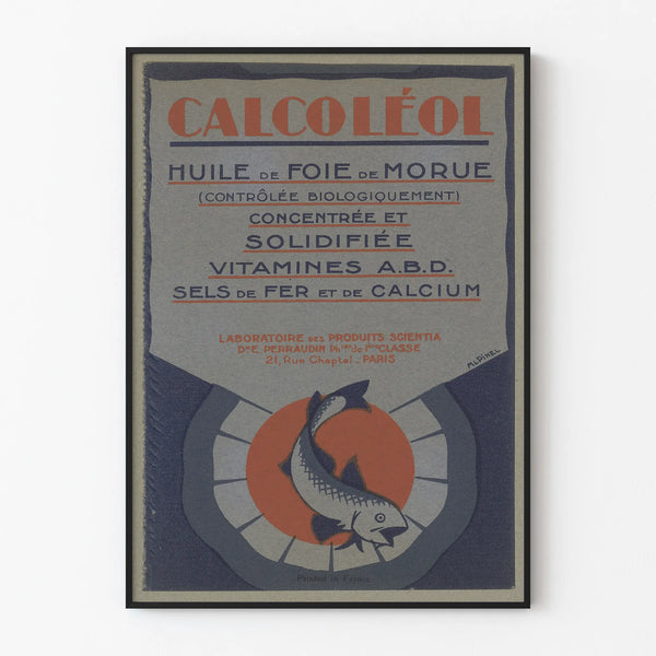 Vintage Poster Cod Liver Oil Calcoléol