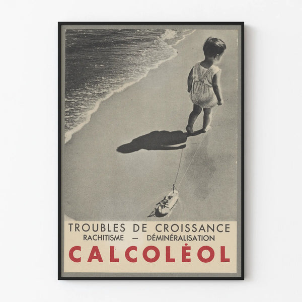 Vintage poster Calcoléol growth troubles and demineralization