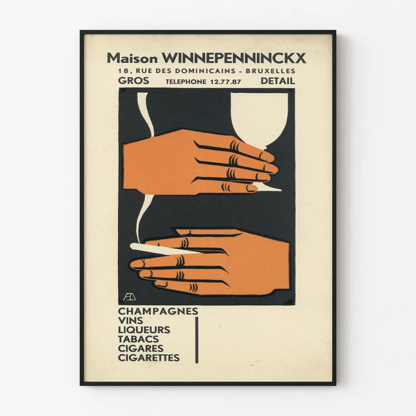 Vintage poster Maison Winnepenninckx – Retro wall decoration
