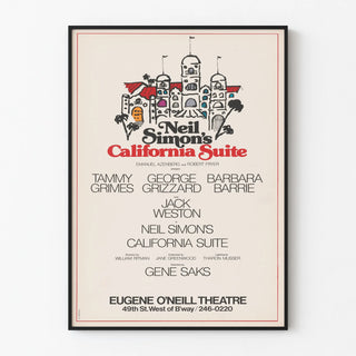 Theater Poster California Suite Neil Simon