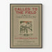 Vintage Poster Called to the Field Civil War Virginia