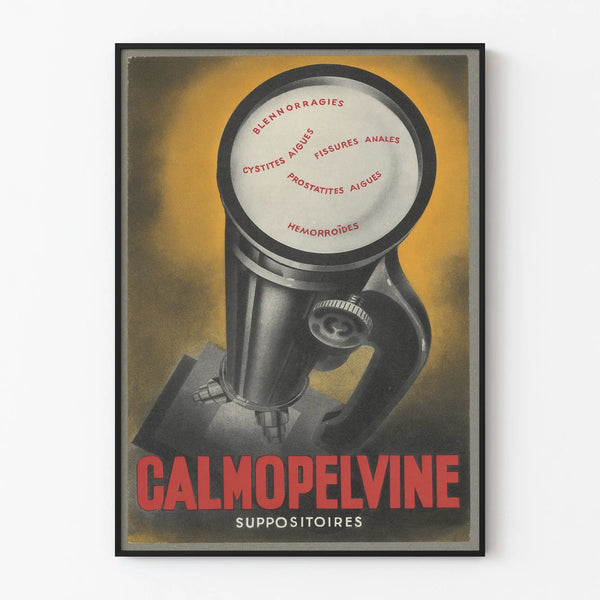 Vintage Poster Calmopelvine - Retro Medical Wall Decoration