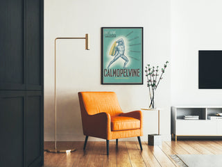 Vintage Calmopelvine Poster - Advertising Poster for Suppositories
