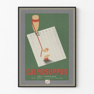 Vintage poster Calmosuppos anti-thermal for babies and children